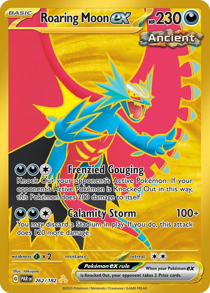 Pokemon Scarlet and Violet - Paradox Rift Roaring Moon ex 262/182