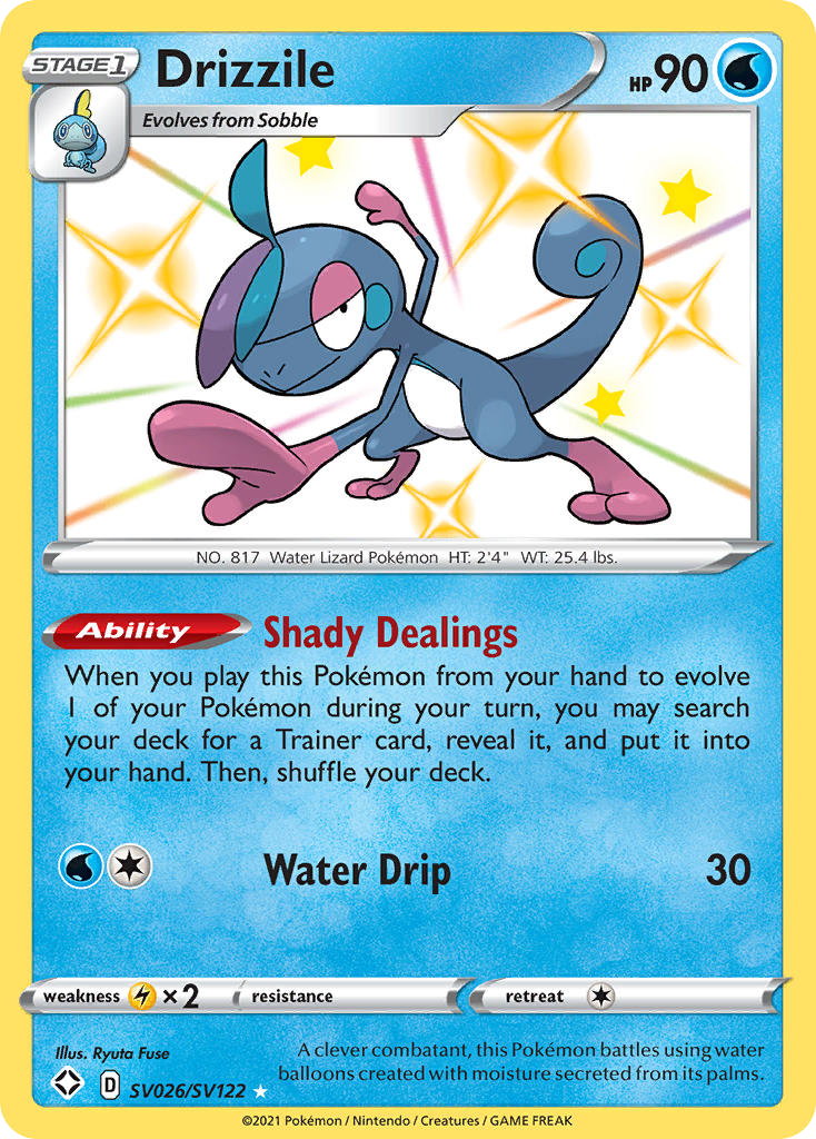 Drizzile · Shining Fates: Shiny Vault · #SV026/SV122