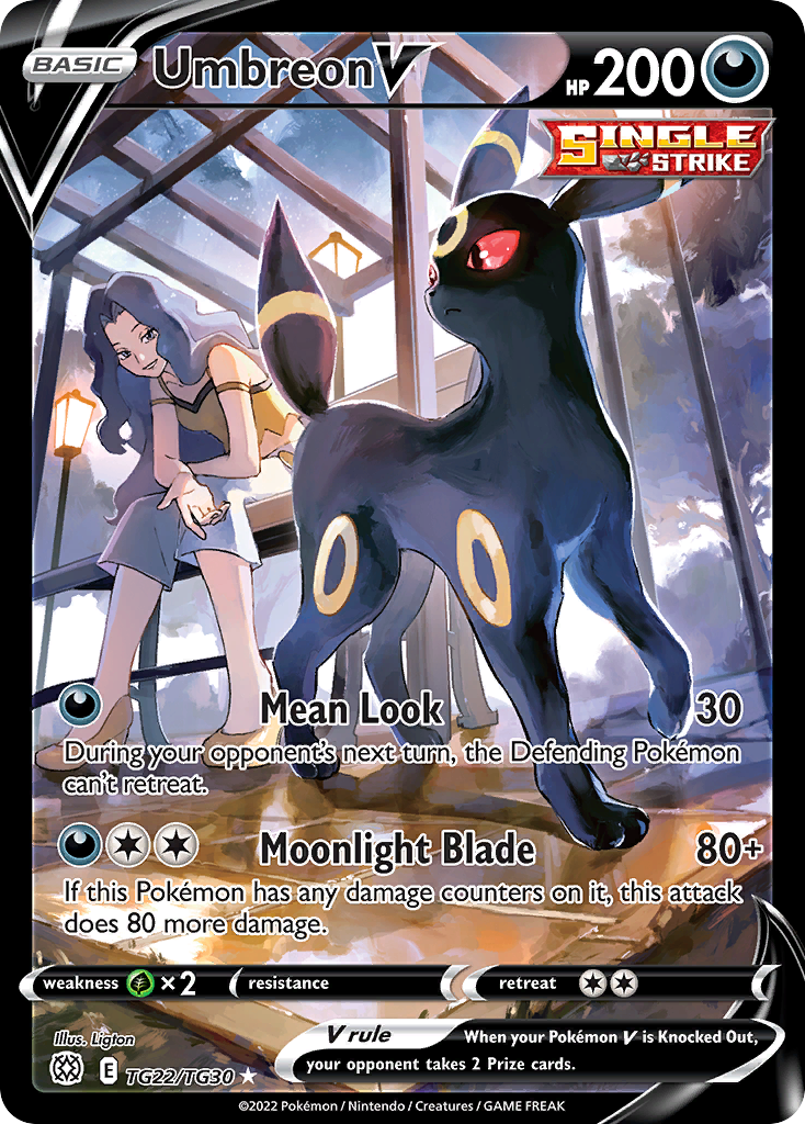 Umbreon V · Brilliant Stars Trainer Gallery · #TG22/TG30