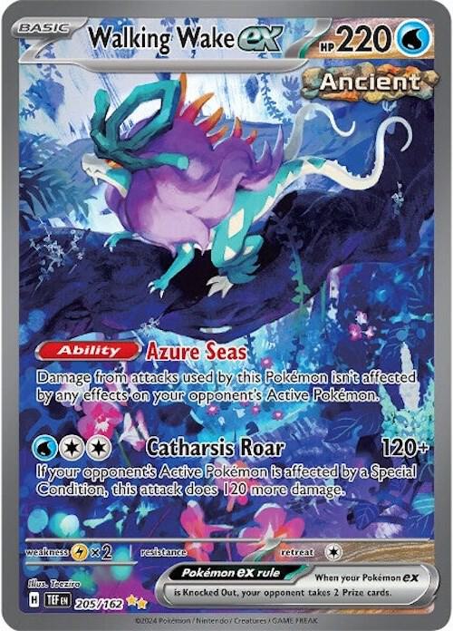 Pokemon Scarlet and Violet - Temporal Forces Walking Wake ex 205/162