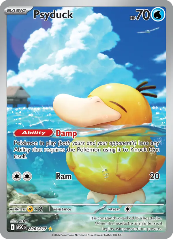 Psyduck — Ascended Heroes #226/217 (Holofoil) [NM]