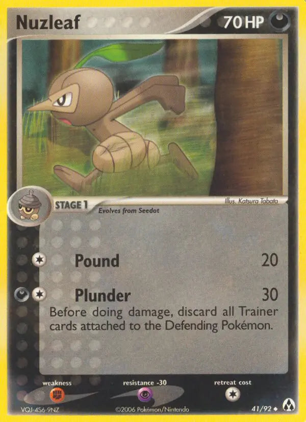Nuzleaf — EX Legend Maker #41 (Reverse Holofoil) [DMG]