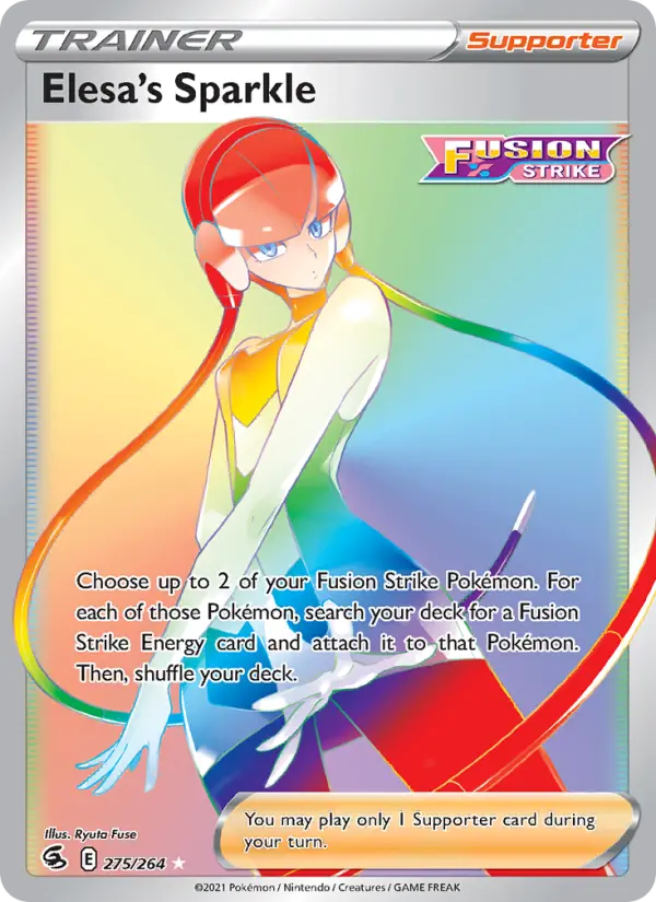 Elesa's Sparkle (Secret) — Fusion Strike #275/264 (Holofoil) [NM]