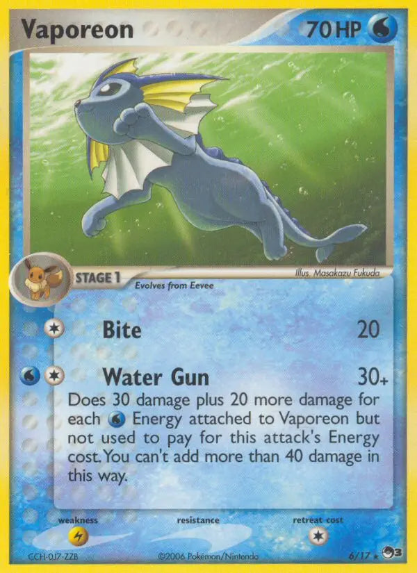 Vaporeon — POP Series 3 #6 (Holofoil) [NM]