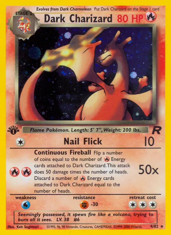 Dark Charizard — Team Rocket #4 (Unlimited Holofoil) [NM]