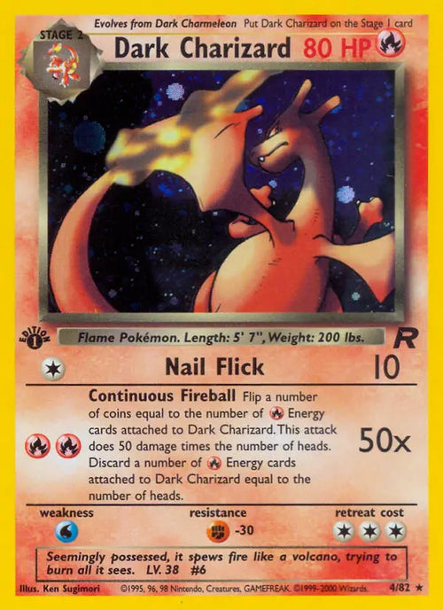 Dark Charizard — Team Rocket #4 (Unlimited Holofoil) [NM]