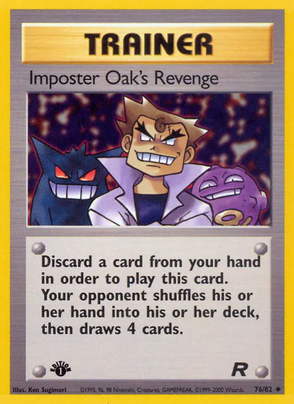 Imposter Oak's Revenge — Team Rocket #76 (1st Edition) [NM]
