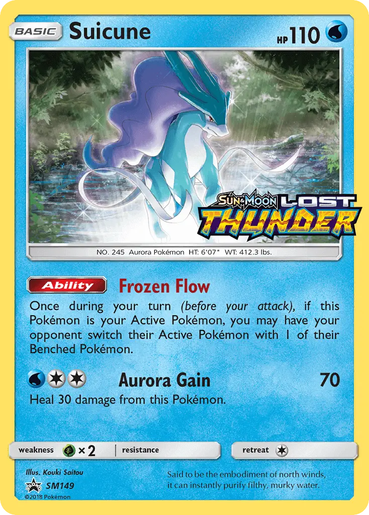 Suicune (Prerelease) — Sun & Moon Promo #SM149 (Holofoil) [NM]