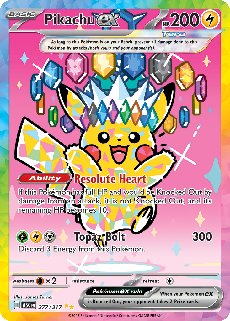 Pokémon — Pikachu ex — Ascended Heroes (SIR)