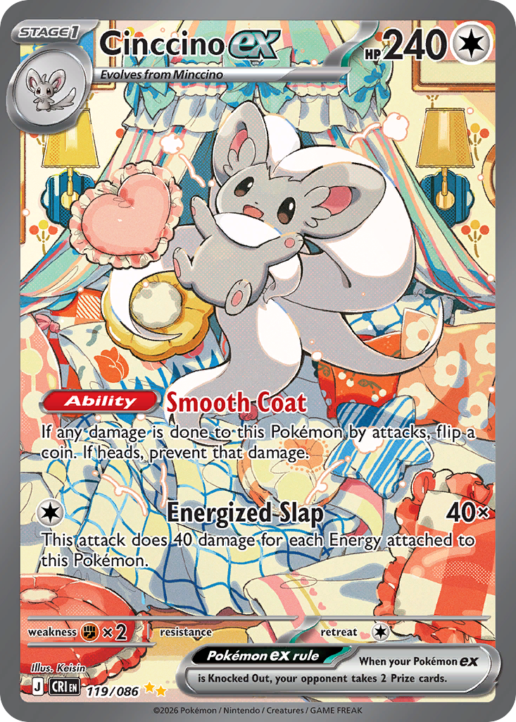 Cinccino ex · Chaos Rising · #119/086