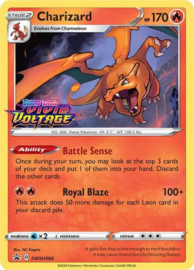 Charizard (Prerelease) · Sword & Shield Promo · #SWSH066