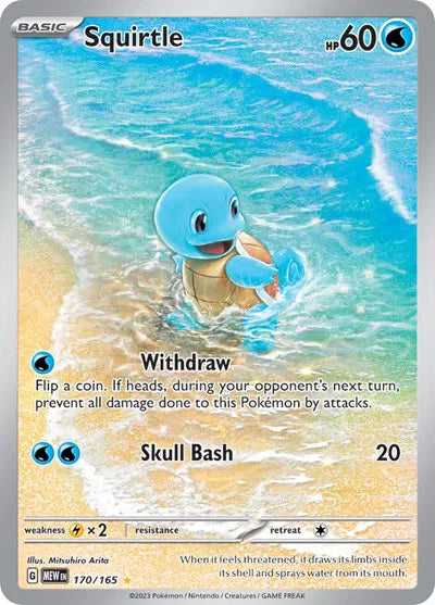 Squirtle · SV: 151 · #170/165