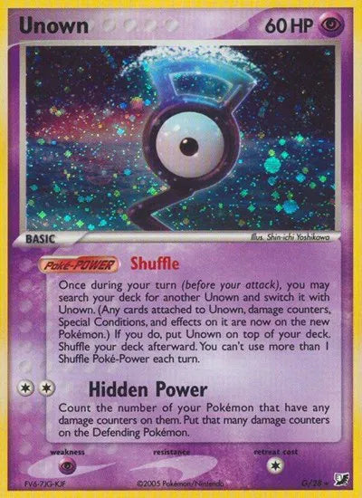 Unown (G) · EX Unseen Forces · #G/28